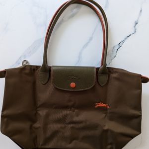 Longchamp Le Pliage Tote in Army Green